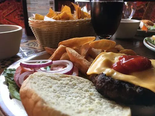 Hamburger With French Fries