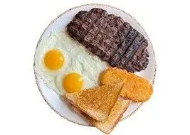 Hamburger Steak & Egg