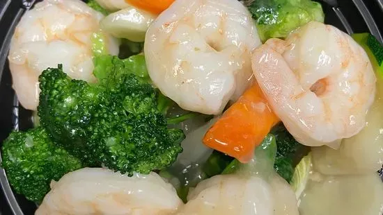 90. Shrimp with Mixed Veg