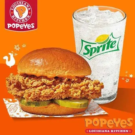 Spicy Burger + Random Soda