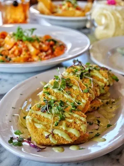 Fried Green Tomatoes & Corn Bread