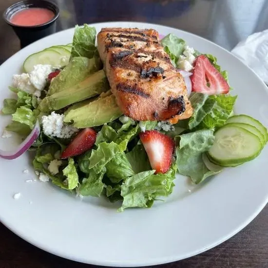 Strawberry, Feta and Salmon Salad