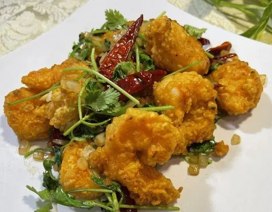 SF7. Szechuan Fried Shrimp with Red Chili Pepper