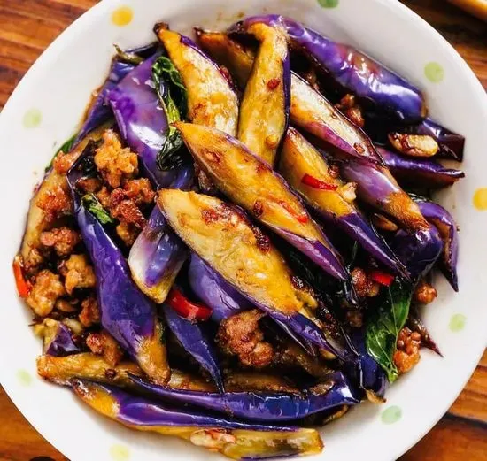 P2. Eggplant with Ground Pork Sauce