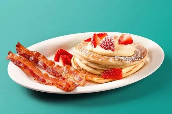 Strawberries & Cream Pancakes