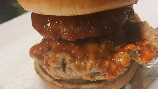Crispy Chicken Sandwich with Honey Sriracha Only