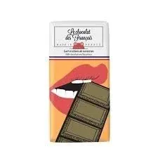 Le Chocolat des Français · Milk chocolate bar with hazelnuts, bouche, bio · (2.8 oz)