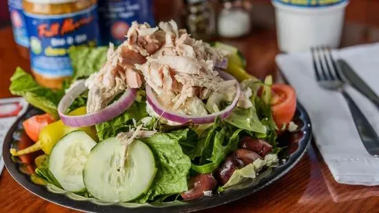 Pulled Chicken on a Salad