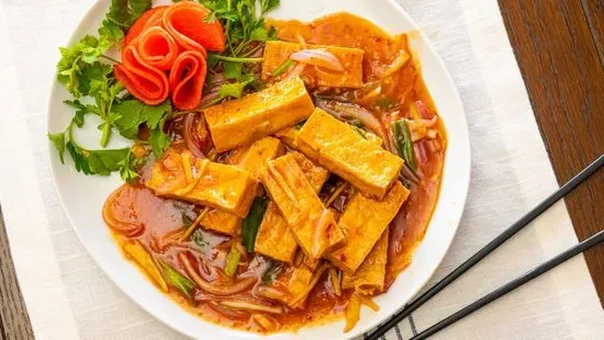 Crispy Spicy Ginger Tofu  🌶️