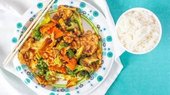 55. Steam Chicken with Broccoli