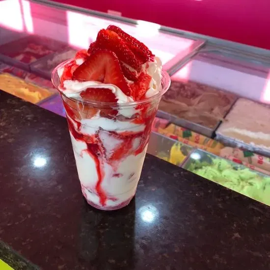 Fresas con crema