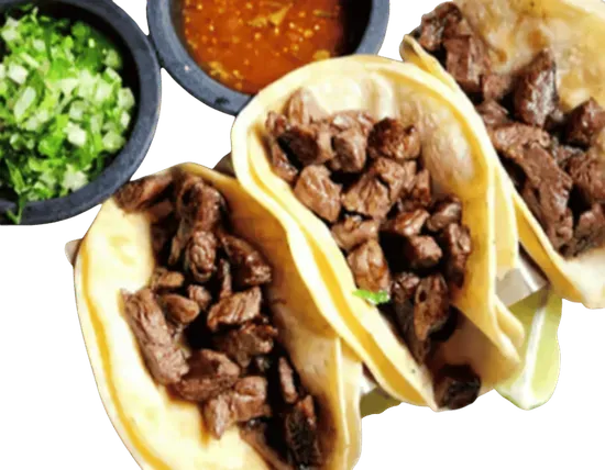 Tacos de carne asada