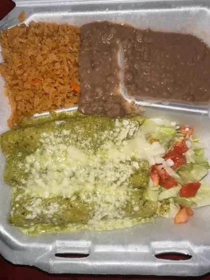 3. Enchiladas Rojas o Verdes