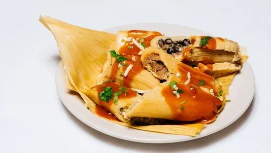 Handmade Tamales with Side Salad