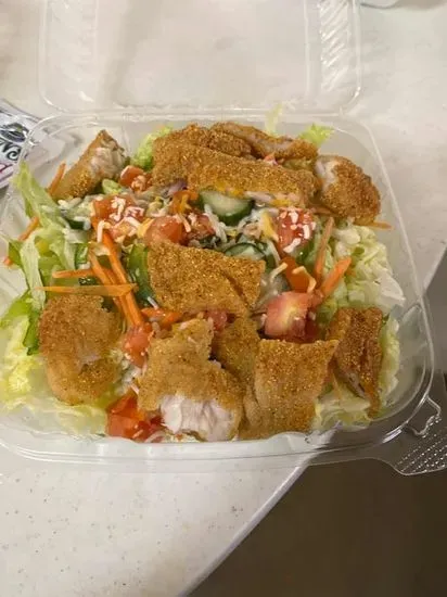 Fried Fish Salad