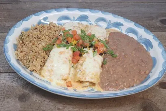 Shrimp and Poblano Enchiladas