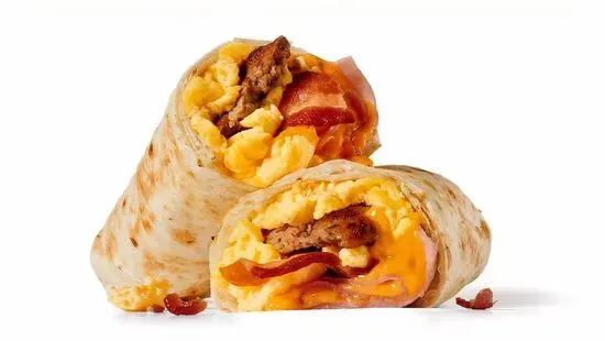 Meat Lovers Breakfast Burrito