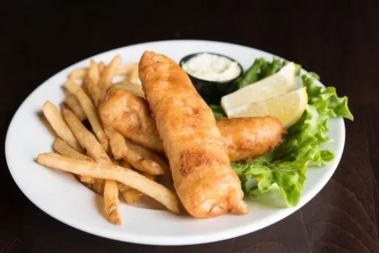 - Allagash White Ale Fish & Chips -