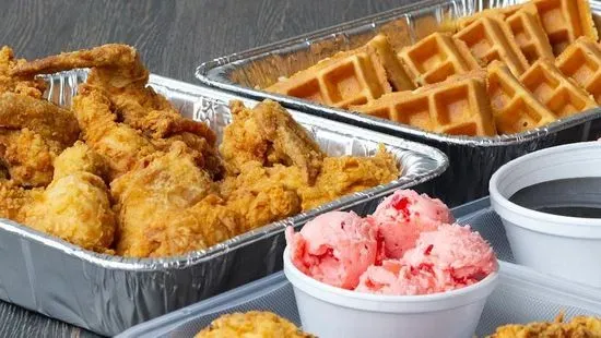 Fried Chicken & Waffles for 4