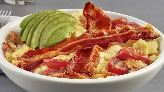 Bacon Avocado Scramble Bowl