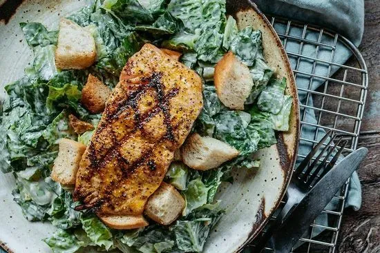 Mesquite-Grilled Salmon Caesar