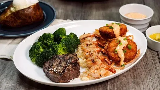 6 oz. Sirloin Surf & Turf Trio