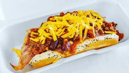 Chili Bacon Cheese Dog