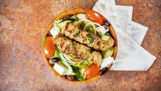 Chicken Kebob Salad