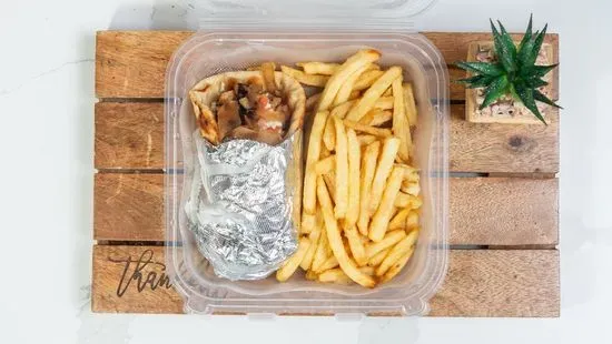 Grilled Chicken Breast Gyro Sandwich