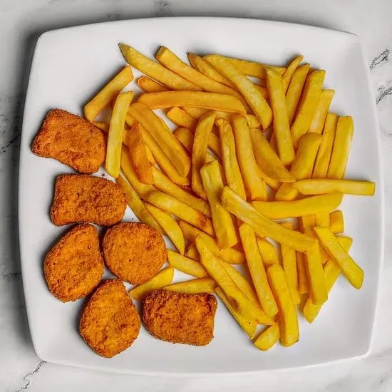 Nuggets de Pollo con Papas Fritas (6) / Chicken Nuggets with Fries (6)