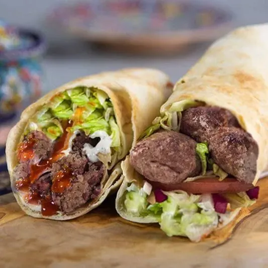 Beef Shish kabab wrap