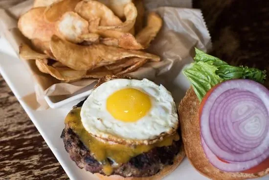 Egg & Cheddar Burger**
