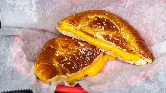 Grilled Cheese on Pretzel Bread