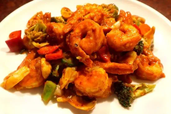 18. Szechuan Shrimp and Scallop 매운새우가이바시볶음