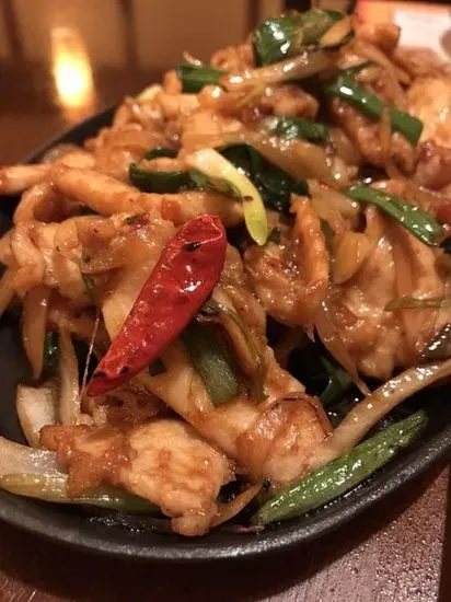 Sizzling Mongolian Chicken