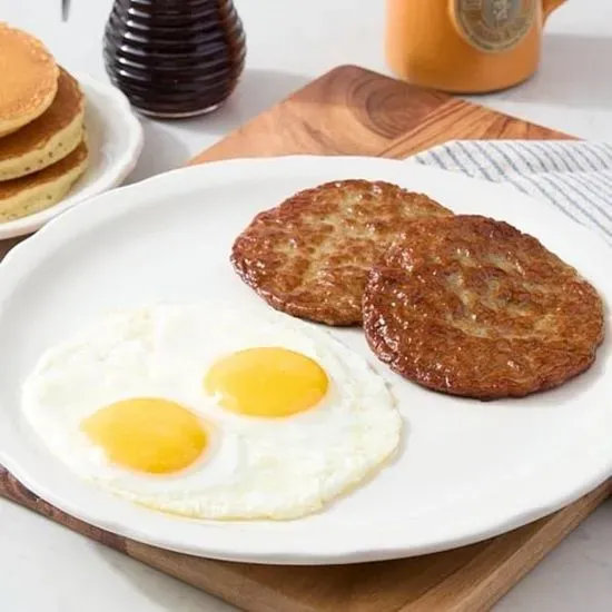 Pork Sausage Patties & Eggs