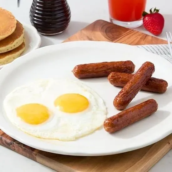 Chicken Sausage Links & Eggs