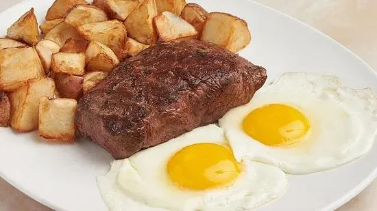 Local Flat Iron Steak & Eggs