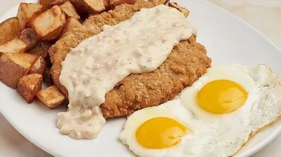 Country-Fried Steak & Eggs