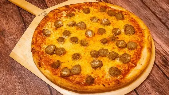 Meatball Pizza