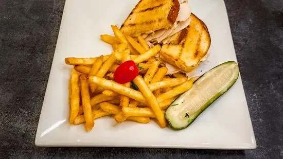 Turkey Melt with Fries