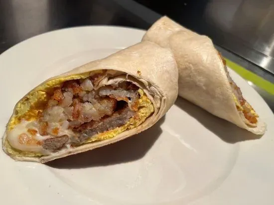 HASH BROWN PATTY EGG SAUSAGE &  CHEESE BURRITO