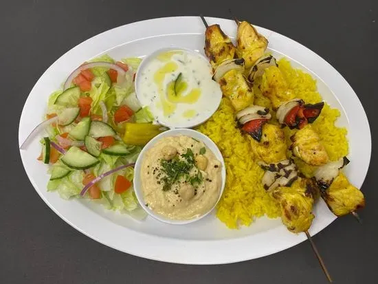 Chicken Kebab Dinner (2 Skewers)