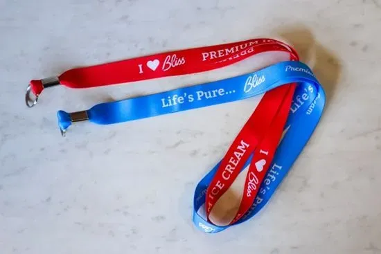 Blue Lanyard "Life's Pure BLISS"