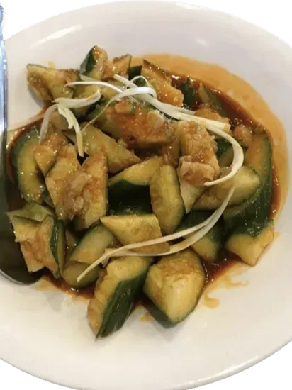 Cucumber With Fresh Garlic Sauce 蒜泥黃瓜