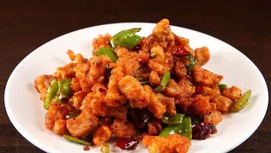 Dried Chicken With Chili 香辣干煸鸡