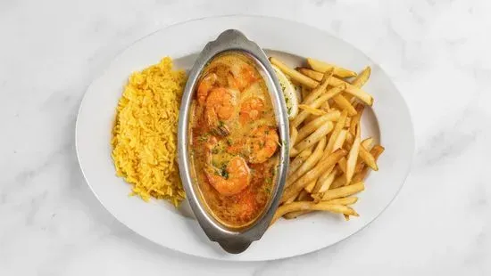 Shrimp Mozambique with 2 Sides