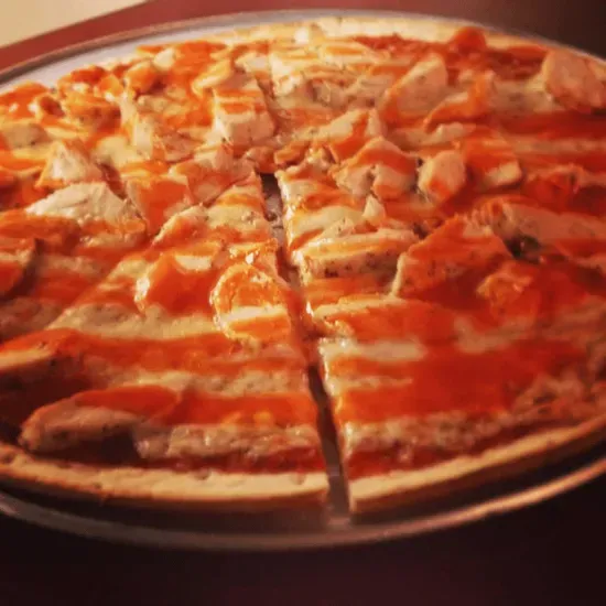 Spicy Hot Buffalo Chicken Pizza