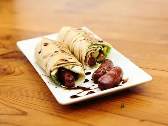 LEBANESE SAUSAGE WRAP (MAKANEK)