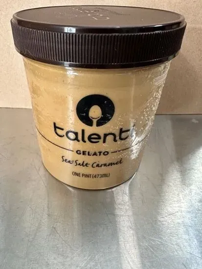 Sea salt caramel gelato